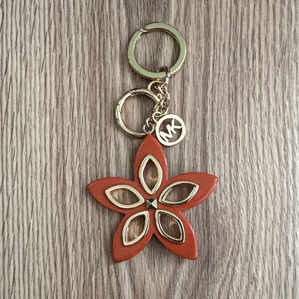 Michael Kors Orange Flower Keychain